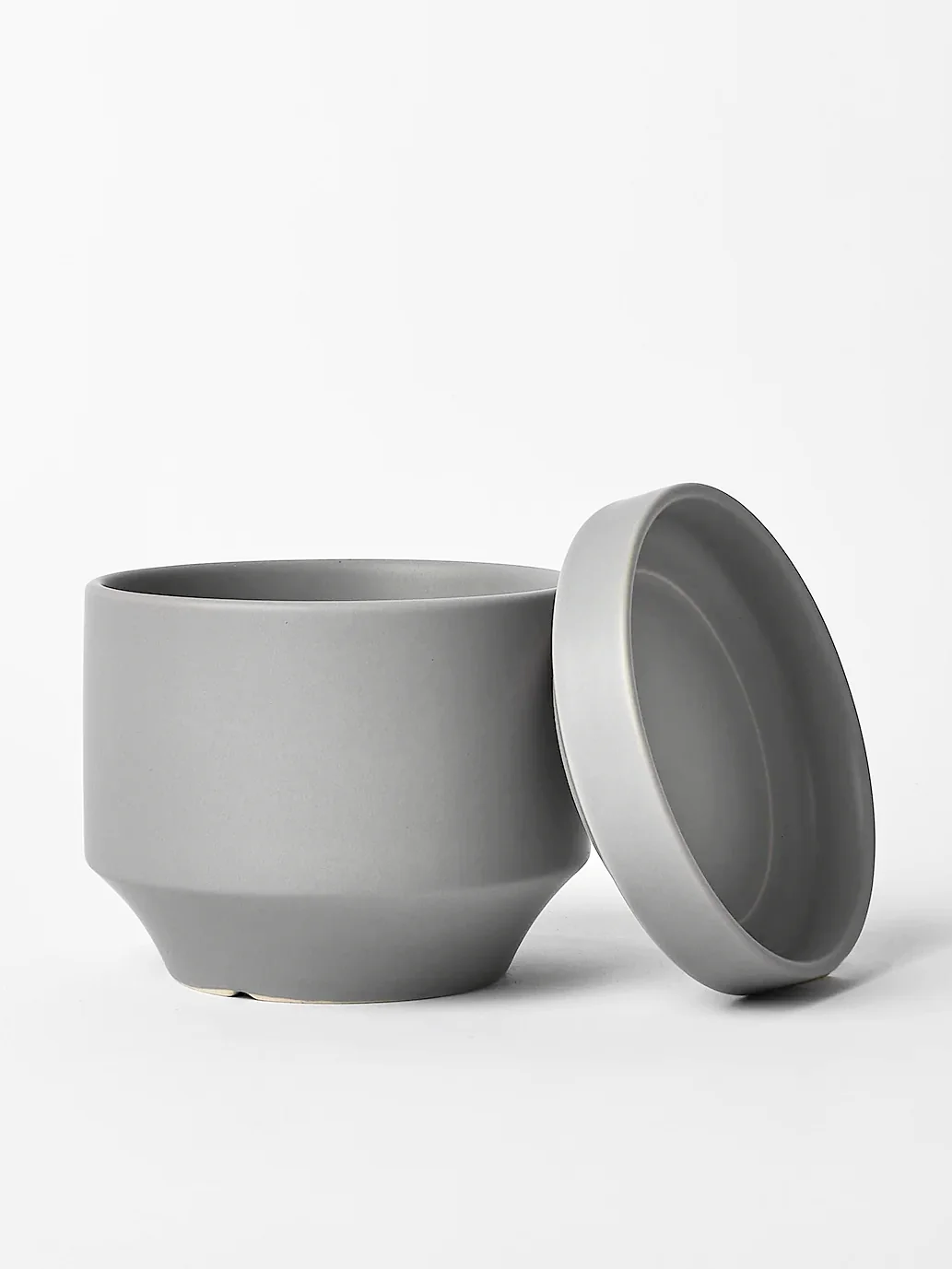 Round Two Ceramic Pot, Small 4" (Multiple Colours) - Image 4