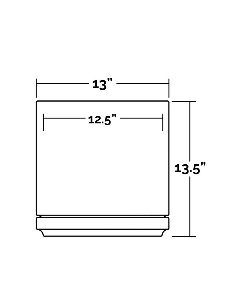 Tobago Ceramic Pot, XL+ 12.5" (Multiple Colours) - Image 5